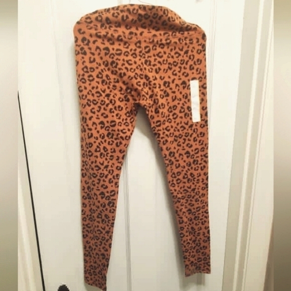 WOMEN'S HIGH WAISTED- LEOPARD PRINT LEGGINGS BROWN 🌴 - Picture 2 of 4